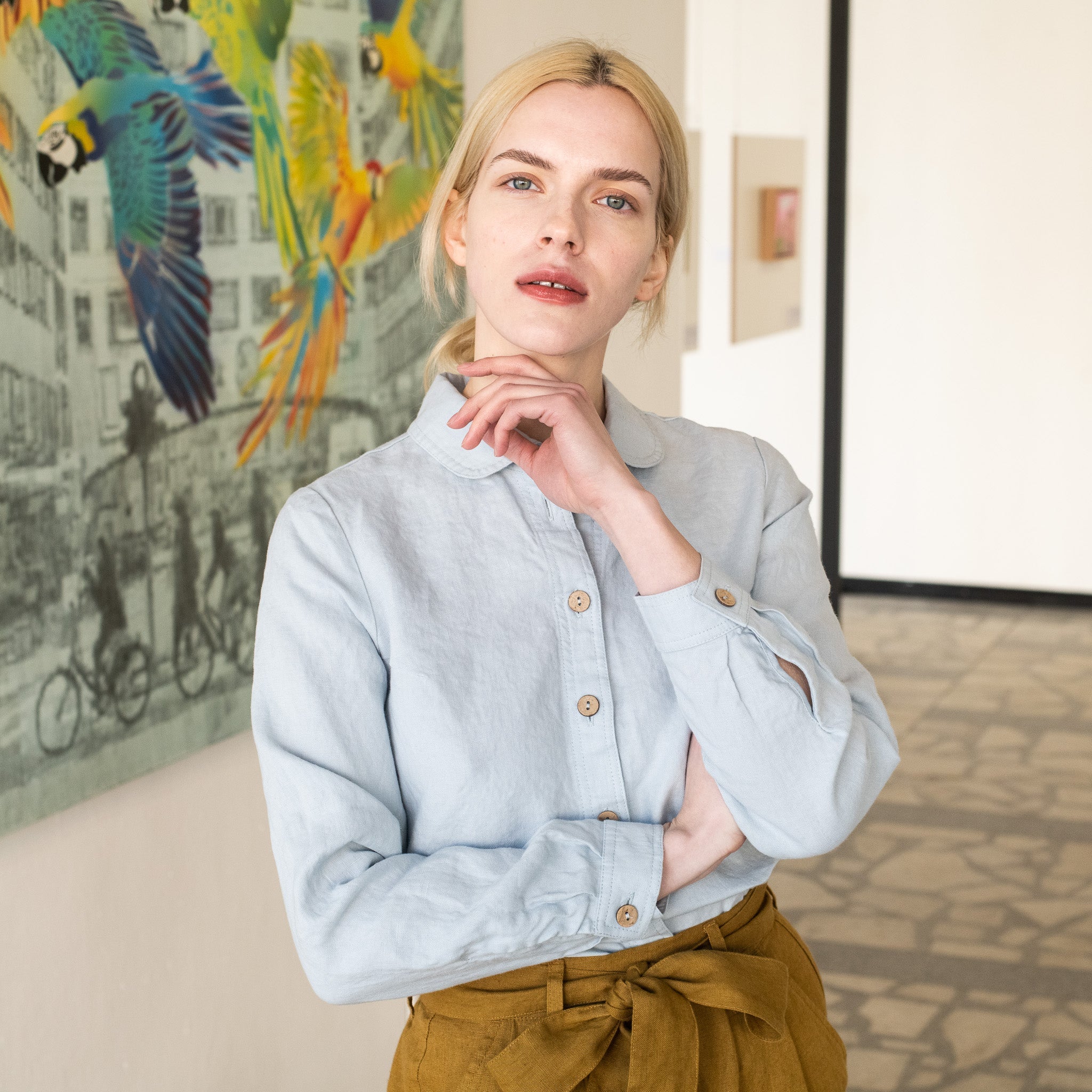 Feminine Elegance All Year Round I How to Style Linen Shirts? - notPERFECTLINEN EU