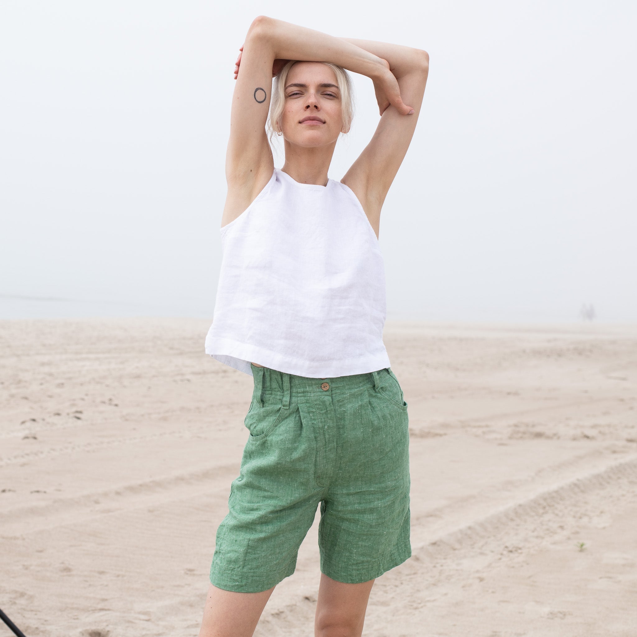 Your Stylish Wardrobe | What to Wear with Linen Shorts? - notPERFECTLINEN EU