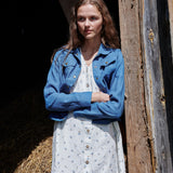CALICO cropped linen jacket