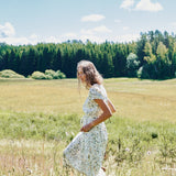 REINE waisted linen dress
