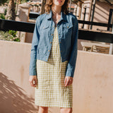 CALICO cropped linen jacket