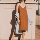 LANGLEY slip linen dress