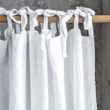 Linen CURTAIN in White / 1 PANEL