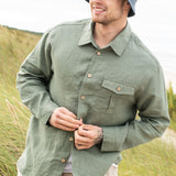Men’s long sleeve linen shirt MONTREAL