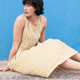 Maxi SMOCK light weight linen dress