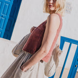 R: OIA gathered linen skirt (Size: XS; Color: Deepest Black)