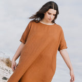 RENNES-2 oversized linen dress