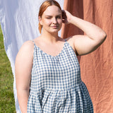 SARAH-2 light weight slip linen dress