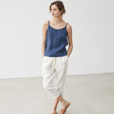TOLEDO capri linen pants