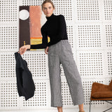 R: PUGLIA linen pants (Size: S/M; Color: Espresso )