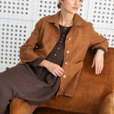 HELSINKI button down linen jacket