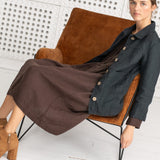HELSINKI button down linen jacket