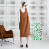 AUSTIN linen jumper dress