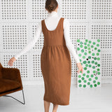 AUSTIN linen jumper dress