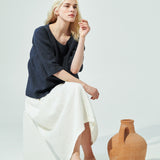 JANUARY loose linen top (SS24)