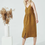 SARAH button down slip linen dress (SS24)