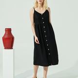 SARAH button down slip linen dress (SS24)