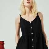 SARAH button down slip linen dress (SS24)