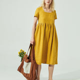 Linen Tote Bag in Toast (SS24)