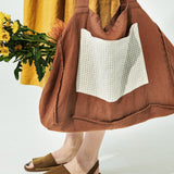 Linen Tote Bag in Toast (SS24)
