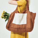 Linen Tote Bag in Toast (SS24)