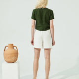 ALPINE knot front button shirt