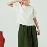 GORDES boxy linen top (SS24)