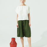 GORDES boxy linen top (SS24)