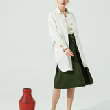 LIVORNO-2 oversized linen collar shirt (SS24)