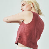 PERCE cropped linen top (SS24)