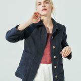 PERCE cropped linen top (SS24)