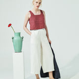 PERCE cropped linen top (SS24)