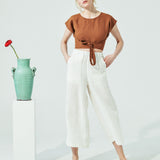Maxi WELS wide leg linen pants (SS24)