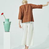 JANUARY loose linen top (SS24)
