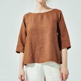 JANUARY loose linen top (SS24)