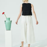 PERCE cropped linen top (SS24)