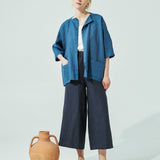 Maxi WELS wide leg linen pants (SS24)