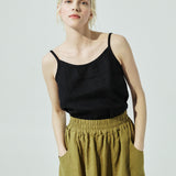OIA gathered linen skirt (SS24)