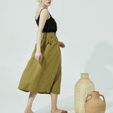 OIA gathered linen skirt (SS24)