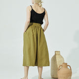 OIA gathered linen skirt (SS24)