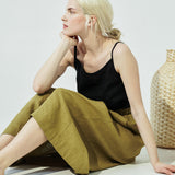 OIA gathered linen skirt (SS24)