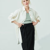 LIVORNO-2 oversized linen collar shirt (SS24)