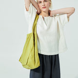 AURORA oversized linen top (SS24)