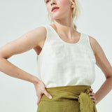 PORTO linen tank top (SS24)
