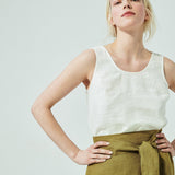 PORTO linen tank top (SS24)