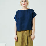 GORDES boxy linen top (SS24)