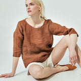JANUARY loose linen top (SS24)
