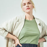 VICTORIA-2 oversized linen jacket (SS24)