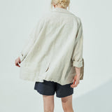 VICTORIA-2 oversized linen jacket (SS24)