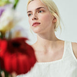 PERCE cropped linen top (SS24)